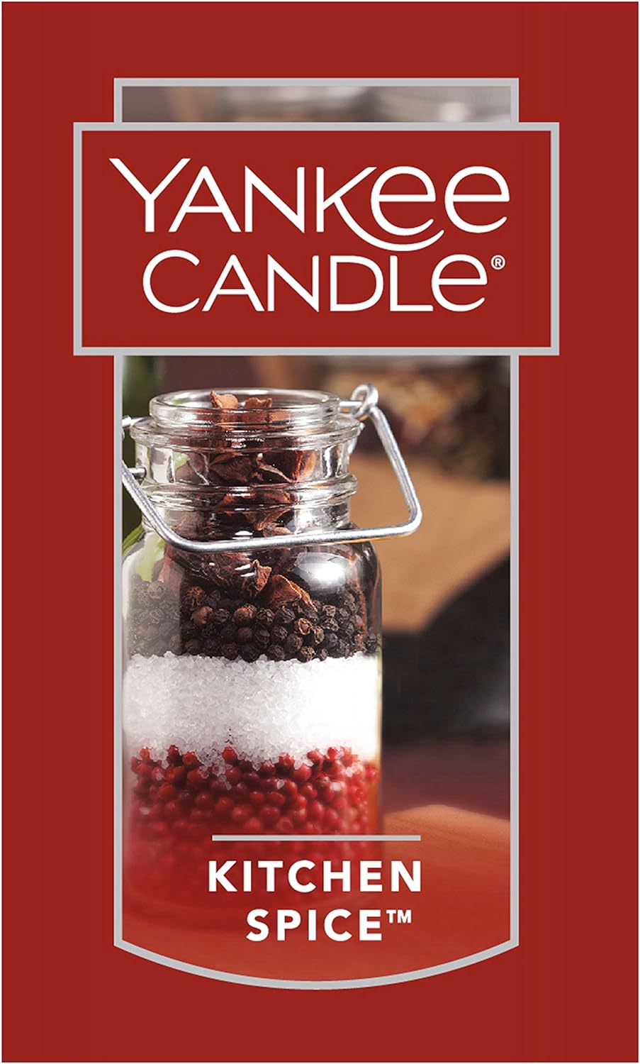 Yankee Candle | Kitchen Spice Scented, Classic 22oz Large Jar, Single Wick, Over 110 Hours of Burn Time, Ideal for Home and Celebrations