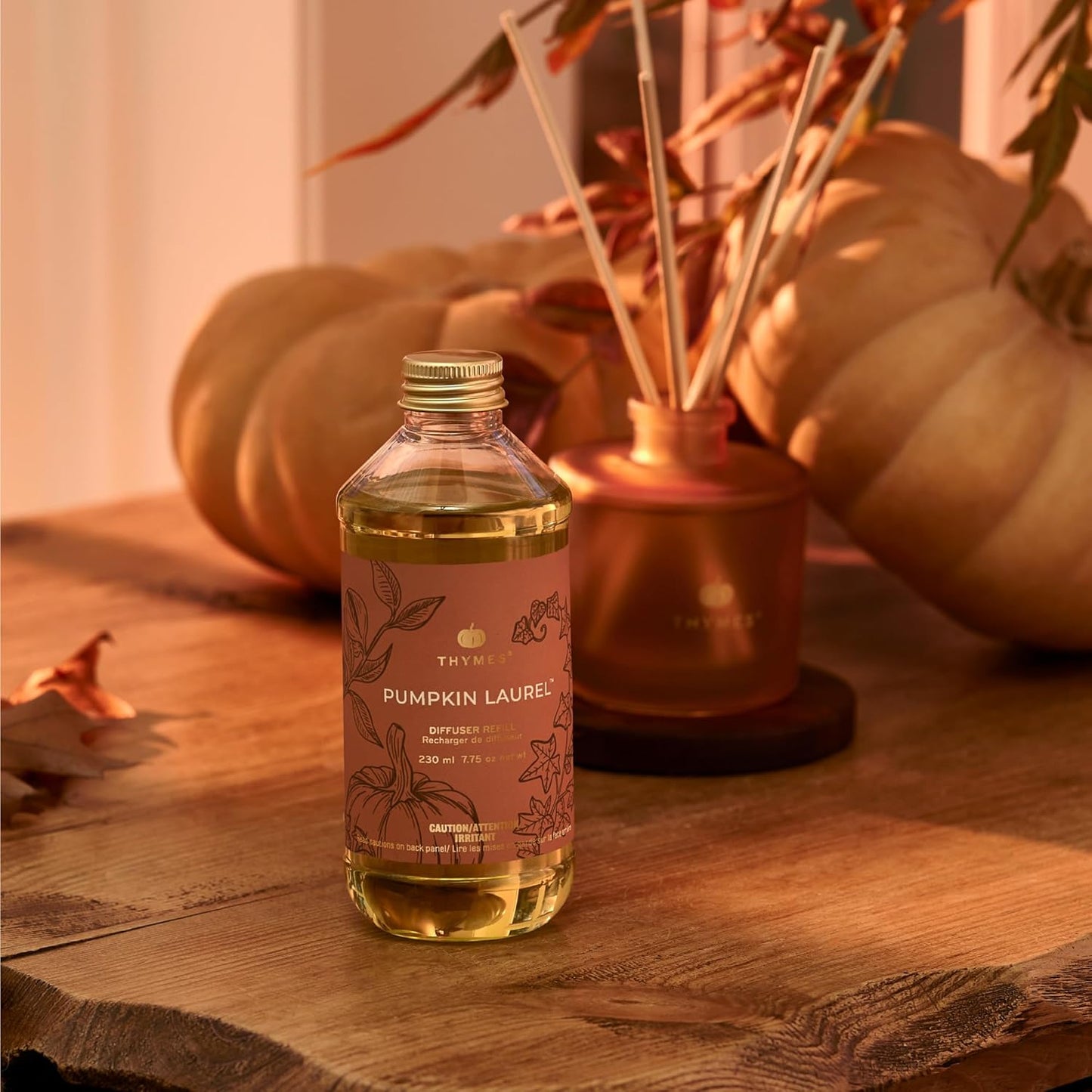 Thymes Frasier Fir Reed Diffuser Oil Refill – Home Fragrance Oil for Diffuser – Holiday Reed Diffuser Refill – Just-Cut Forest Oil Scents for Diffuser – Aromatherapy Diffuser Oils Scents (7.75 fl oz)