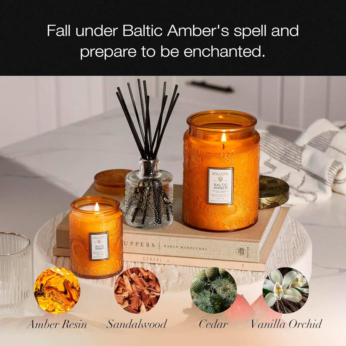 Voluspa Goji Tarocco Orange, Large Candle Jar, 18 oz, 100 Hour Burn Time, All Natural Wicks and Coconut Wax for Clean Burning, Vegan, Poured in the USA