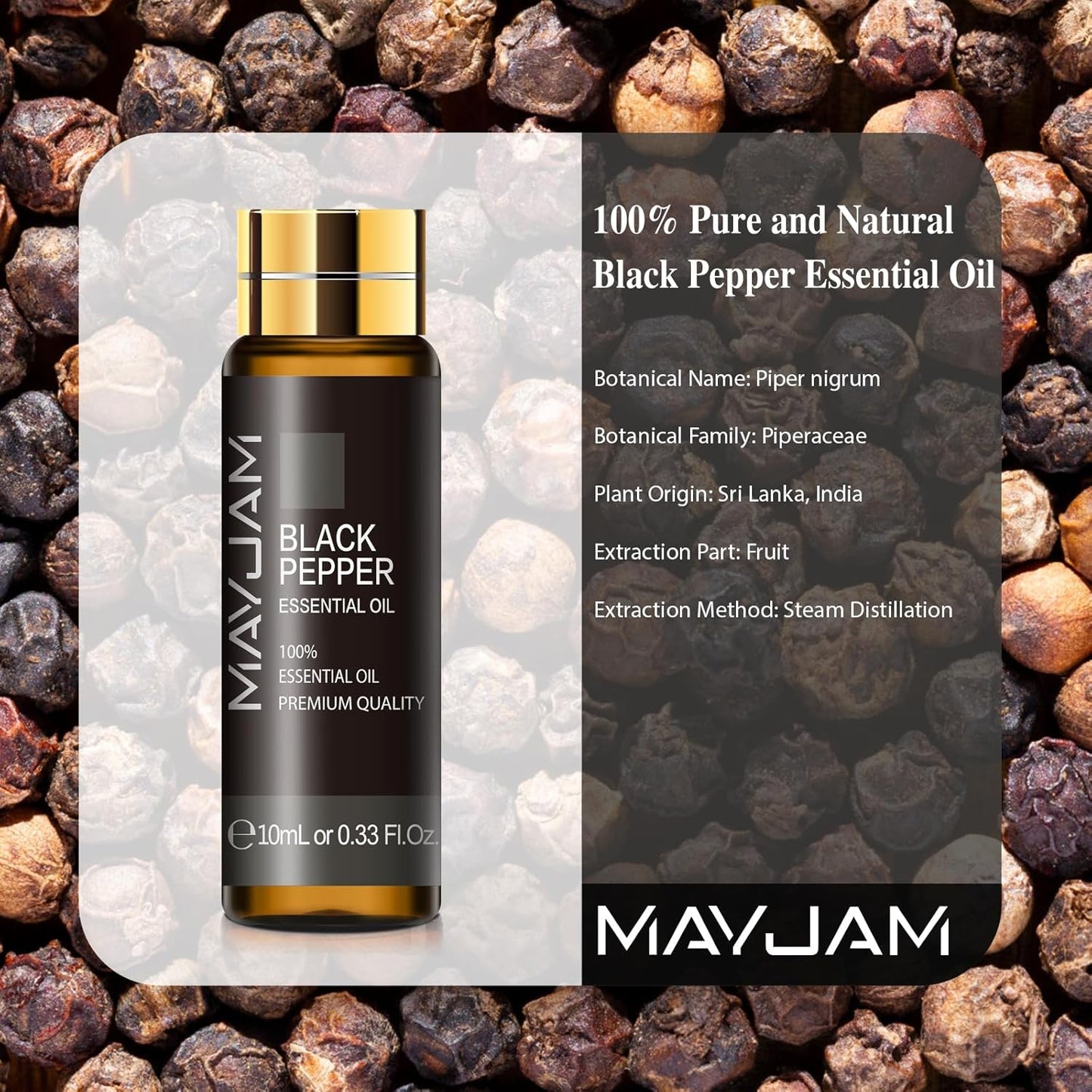 MAYJAM Essential Oil for Diffusers, Essential Oil with Premium Glass Dropper