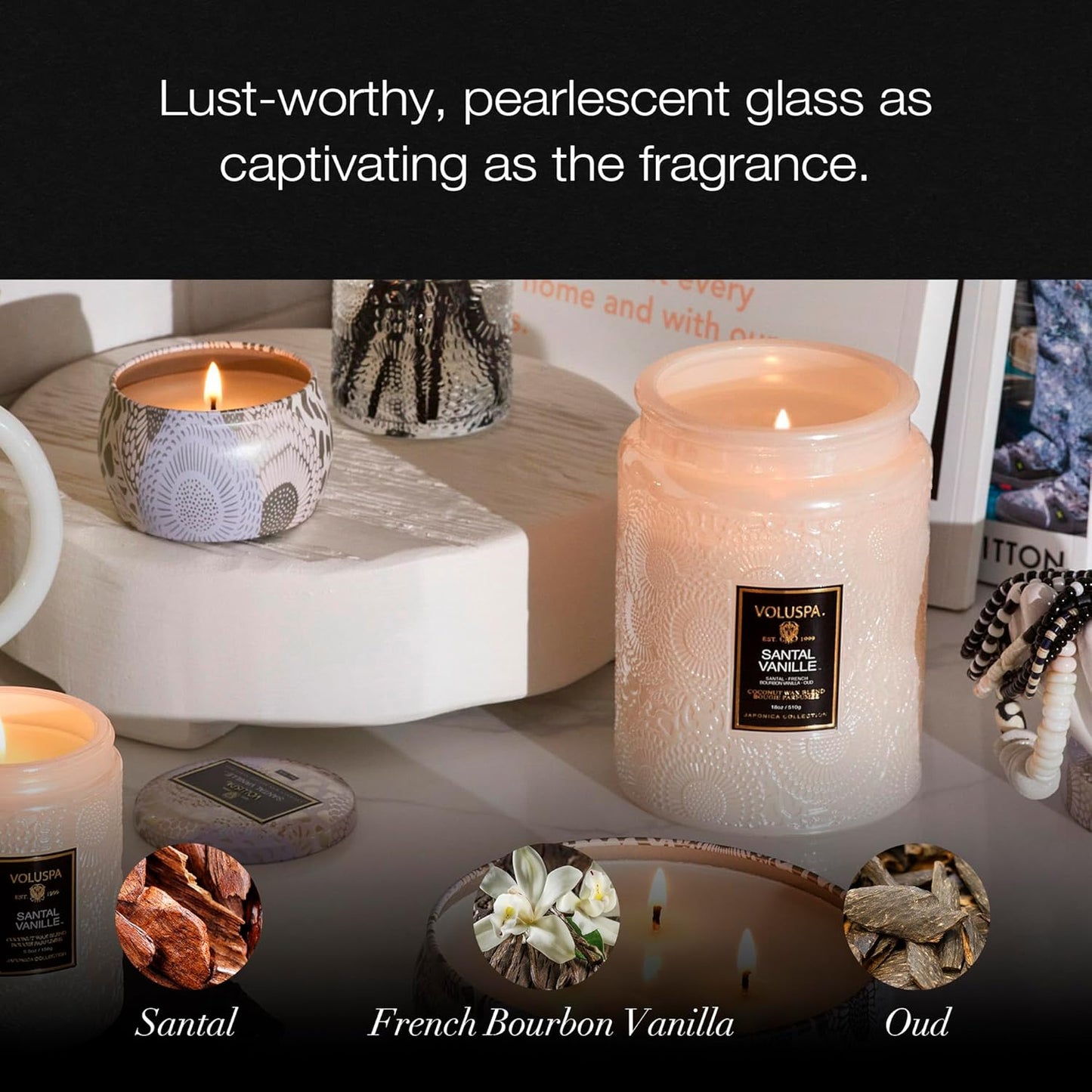 Voluspa Goji Tarocco Orange, Large Candle Jar, 18 oz, 100 Hour Burn Time, All Natural Wicks and Coconut Wax for Clean Burning, Vegan, Poured in the USA
