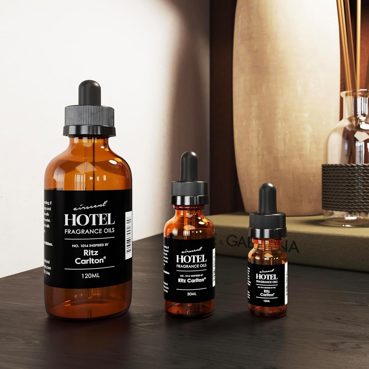Hotel Diffuser Oil Inspired by The Ritz Carlton Hotel Scent - No. 1014 - AirScent Essential Oil Blend - Fragrance Oil Dropper Bottle for Aromatherapy Diffusers