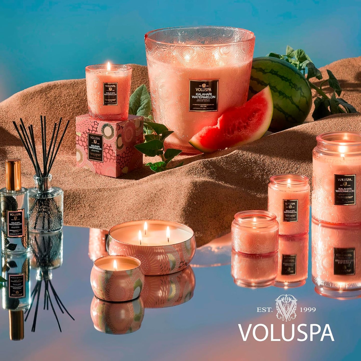 Voluspa Goji Tarocco Orange, Large Candle Jar, 18 oz, 100 Hour Burn Time, All Natural Wicks and Coconut Wax for Clean Burning, Vegan, Poured in the USA