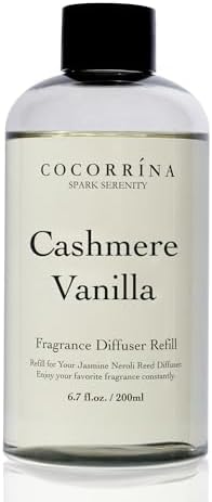 Cocorrína Clean Linen Scented Reed Diffuser Oil with 8 Sticks Fragrance for Bedroom, Bathroom, Oil Diffuser, Home Décor, 6.7 oz. (200 ml)