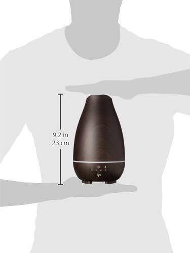 HealthSmart Essential Oil Diffuser, Cool Mist Humidifier and Aromatherapy Diffuser, FSA HSA Eligible with 500ML Tank for Large Rooms, Adjustable Timer, Mist Mode and 7 LED Light Colors, White