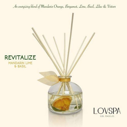 LOVSPA Eucalyptus Essential Oil Reed Diffuser Gift Set | Revive | Fresh Eucalyptus, Sage, Citrus, Bamboo & Mint | Great Aromatherapy Gift for Mom, Dad, Grandma or Aunt