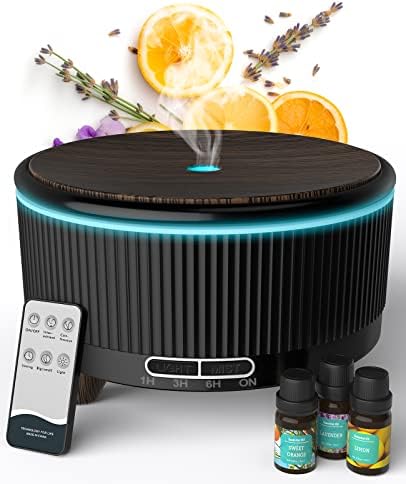 Essential Oil Diffuser for Home, Diffusers for Essential Oils Large Room, 500ml Aromatherapy Diffuser, 7 Colors Changed