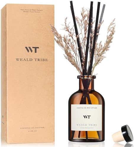 WEALD TRIBE Flower Reed Diffuser Set Eucalyptus & Lavender Scent