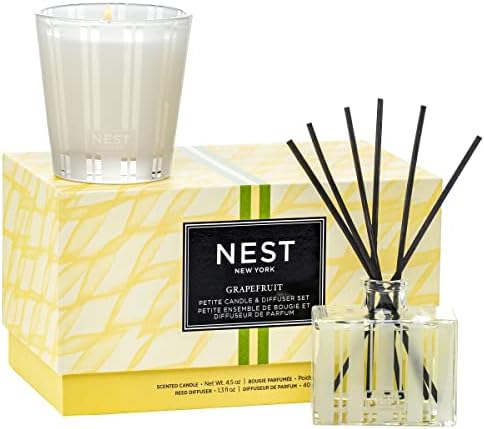 NEST New York Grapefruit Petite Candle & Reed Diffuser Set