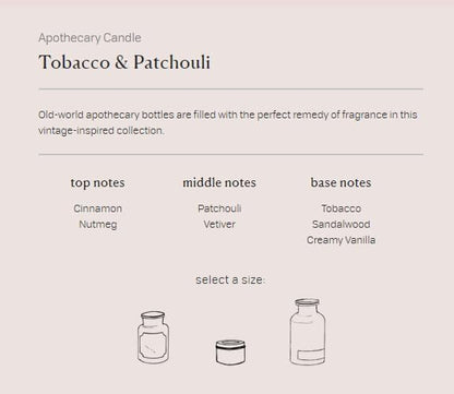 Paddywax Scented Candles Artisan Apothecary Candle, 8-Ounce