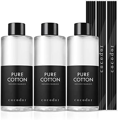 COCODOR Reed Diffuser Oil Refill/White Jasmine/6.7oz(200ml)/1 Pack/Aroma therapy, Home Fragrance, Scented Oils, Oils for Reed Diffuser, Office Décor, Decoration