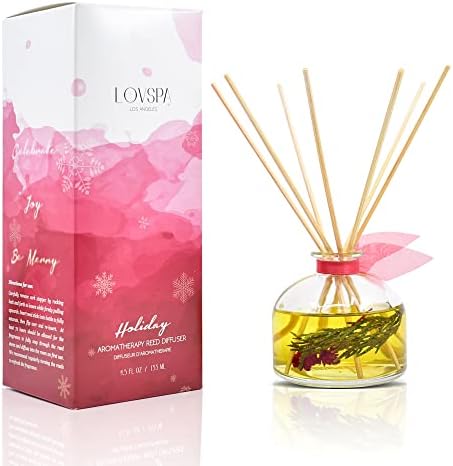 LOVSPA Eucalyptus Essential Oil Reed Diffuser Gift Set | Revive | Fresh Eucalyptus, Sage, Citrus, Bamboo & Mint | Great Aromatherapy Gift for Mom, Dad, Grandma or Aunt