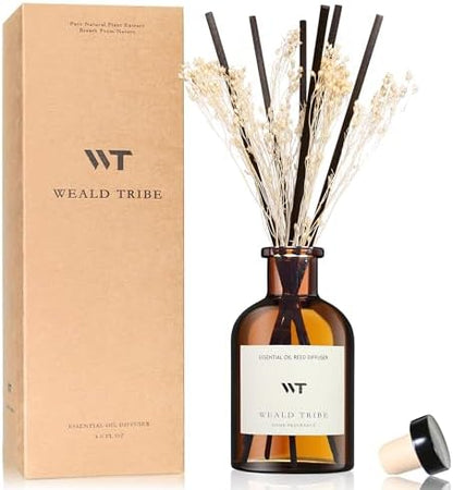 WEALD TRIBE Flower Reed Diffuser Set Eucalyptus & Lavender Scent