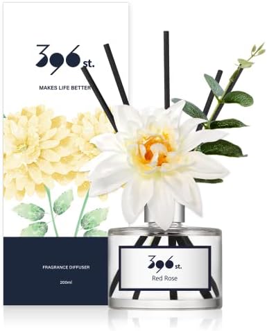 396 st. Rose Flower Reed Diffuser, Red Rose (Also Known as Rose Perfume) / Reed Diffuser Sets, Scentsy Home Fragrance, Scented Oils, Home & Bathroom Décor