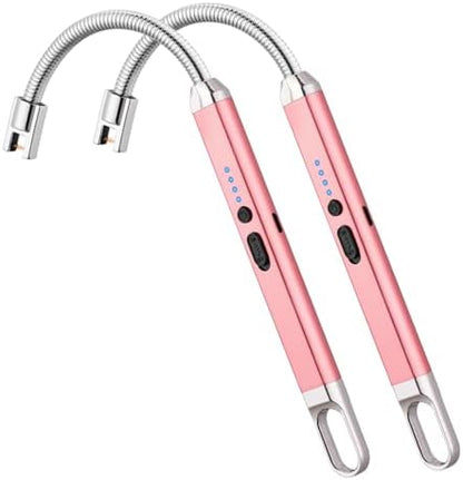 MEIRUBY Electric Candle Lighter - Stocking Stuffers for Adults Women Men Wife Nana, USB Arc Rechargeable Windproof Long Lighter for Candle, Birthday for Women Men Mom Wife Sister Nana