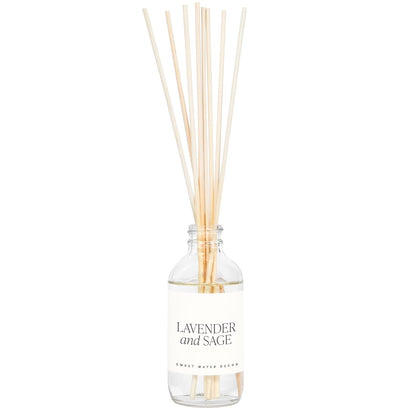Sweet Water Decor Salt & Sea Reed Diffuser Set - Sea Salt Citrus & Musk Amber Scent Diffuser - Reed Diffusers for Home with Long Lasting Fragrance - Non-Toxic Oil Reed Diffuser - Made in the USA