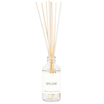 Sweet Water Decor Salt & Sea Reed Diffuser Set - Sea Salt Citrus & Musk Amber Scent Diffuser - Reed Diffusers for Home with Long Lasting Fragrance - Non-Toxic Oil Reed Diffuser - Made in the USA
