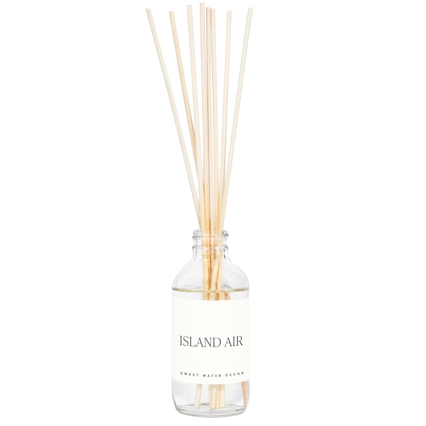 Sweet Water Decor Salt & Sea Reed Diffuser Set - Sea Salt Citrus & Musk Amber Scent Diffuser - Reed Diffusers for Home with Long Lasting Fragrance - Non-Toxic Oil Reed Diffuser - Made in the USA