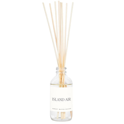 Sweet Water Decor Salt & Sea Reed Diffuser Set - Sea Salt Citrus & Musk Amber Scent Diffuser - Reed Diffusers for Home with Long Lasting Fragrance - Non-Toxic Oil Reed Diffuser - Made in the USA