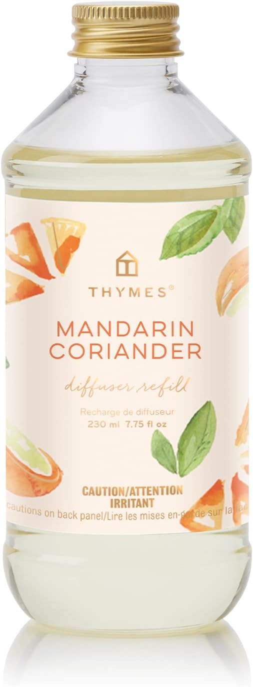 Thymes Frasier Fir Reed Diffuser Oil Refill – Home Fragrance Oil for Diffuser – Holiday Reed Diffuser Refill – Just-Cut Forest Oil Scents for Diffuser – Aromatherapy Diffuser Oils Scents (7.75 fl oz)