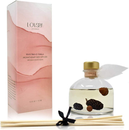 LOVSPA Eucalyptus Essential Oil Reed Diffuser Gift Set | Revive | Fresh Eucalyptus, Sage, Citrus, Bamboo & Mint | Great Aromatherapy Gift for Mom, Dad, Grandma or Aunt