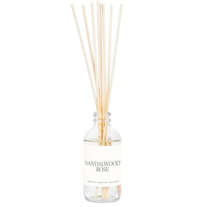 Sweet Water Decor Salt & Sea Reed Diffuser Set - Sea Salt Citrus & Musk Amber Scent Diffuser - Reed Diffusers for Home with Long Lasting Fragrance - Non-Toxic Oil Reed Diffuser - Made in the USA