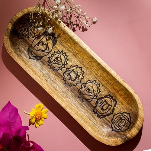 UnitedPrime Incense Holder-Incense Burner/Ash Catcher-Handmade Wooden Incense Tray Home Decor 11x4x1.2 Inches