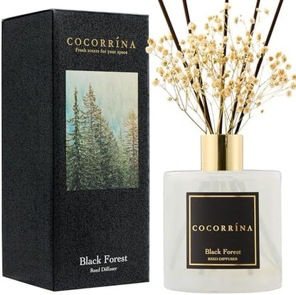 COCORRÍNA Reed Diffuser Set, Clean Linen Scented Diffuser with Sticks Home Fragrance Reed Diffuser for Bathroom Shelf Decor
