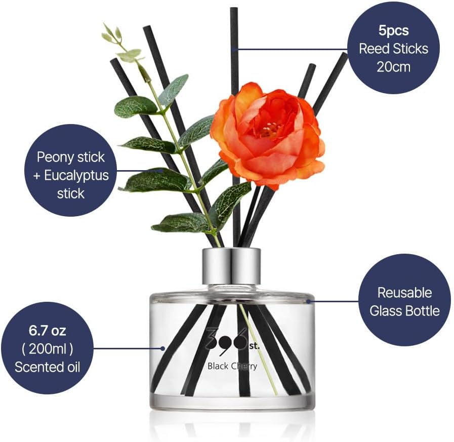 396 st. Rose Flower Reed Diffuser, Red Rose (Also Known as Rose Perfume) / Reed Diffuser Sets, Scentsy Home Fragrance, Scented Oils, Home & Bathroom Décor