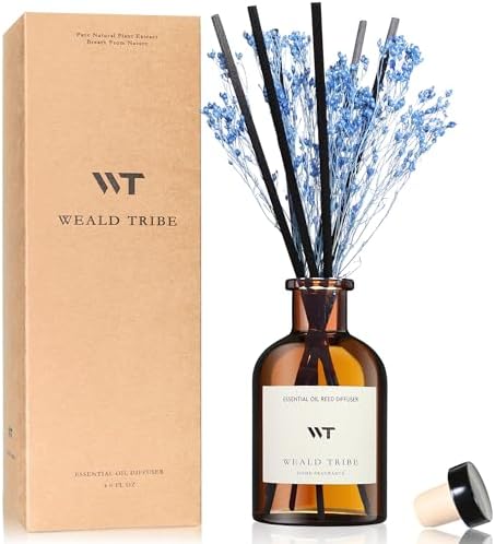 WEALD TRIBE Flower Reed Diffuser Set Eucalyptus & Lavender Scent