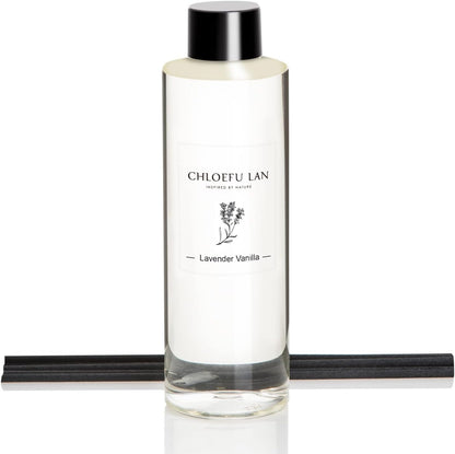Chloefu LAN Hotel Scented Oil Diffuser Refill 7.05 oz Natural Essential Scented Oil - Best for Aromatherapy, SPA and Home, 0% Alcohol, Unique Blend to Promote Sleep & Relieve Stress