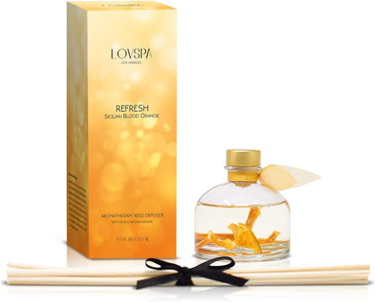 LOVSPA Eucalyptus Essential Oil Reed Diffuser Gift Set | Revive | Fresh Eucalyptus, Sage, Citrus, Bamboo & Mint | Great Aromatherapy Gift for Mom, Dad, Grandma or Aunt