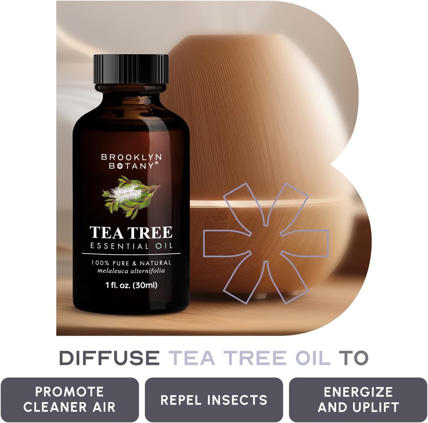 Brooklyn Botany Peppermint Essential Oil - 100% Pure and Natural - Premium Grade with Dropper - for Aromatherapy and Diffuser