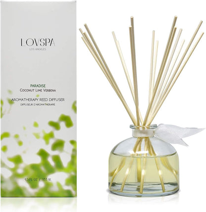 LOVSPA Eucalyptus Essential Oil Reed Diffuser Gift Set | Revive | Fresh Eucalyptus, Sage, Citrus, Bamboo & Mint | Great Aromatherapy Gift for Mom, Dad, Grandma or Aunt