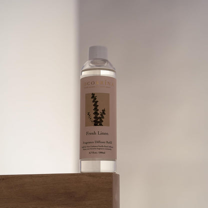 COCORRÍNA Reed Diffuser Refill - Cashmere Vanilla 6.7 oz. Scented Oil for Reed Diffuser Home Fragrance for Bedroom, Bathroom Home Decor