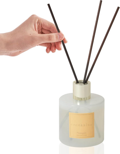 COCORRÍNA Reed Diffuser Set, Clean Linen Scented Diffuser with Sticks Home Fragrance Reed Diffuser for Bathroom Shelf Decor