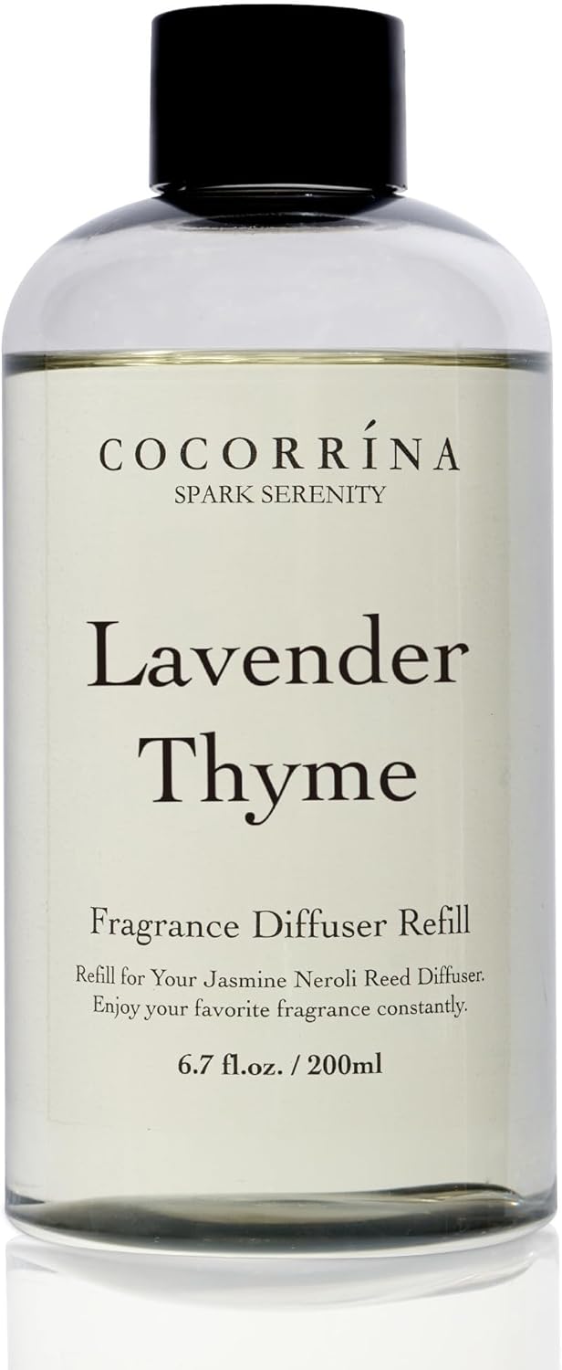 COCORRÍNA Reed Diffuser Set, Clean Linen Scented Diffuser with Sticks Home Fragrance Reed Diffuser for Bathroom Shelf Decor
