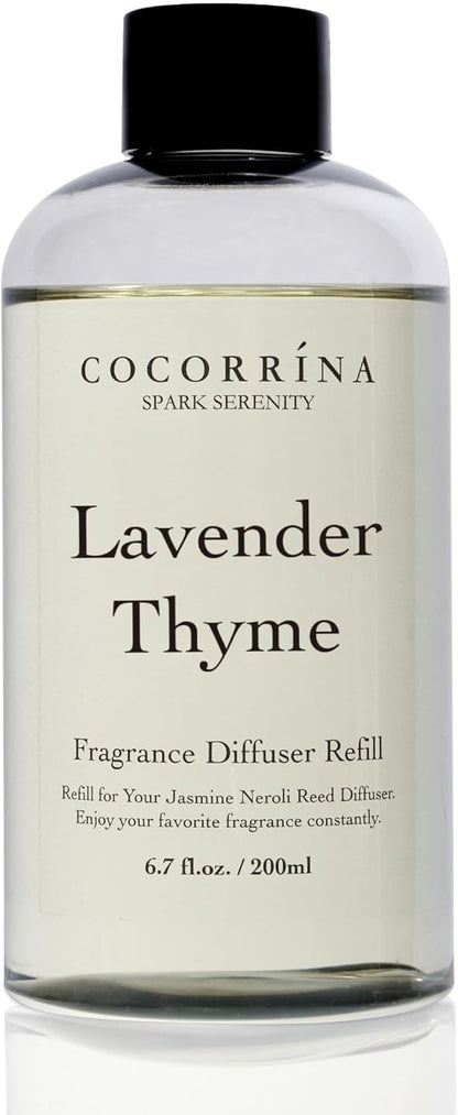 COCORRÍNA Reed Diffuser Set, Clean Linen Scented Diffuser with Sticks Home Fragrance Reed Diffuser for Bathroom Shelf Decor