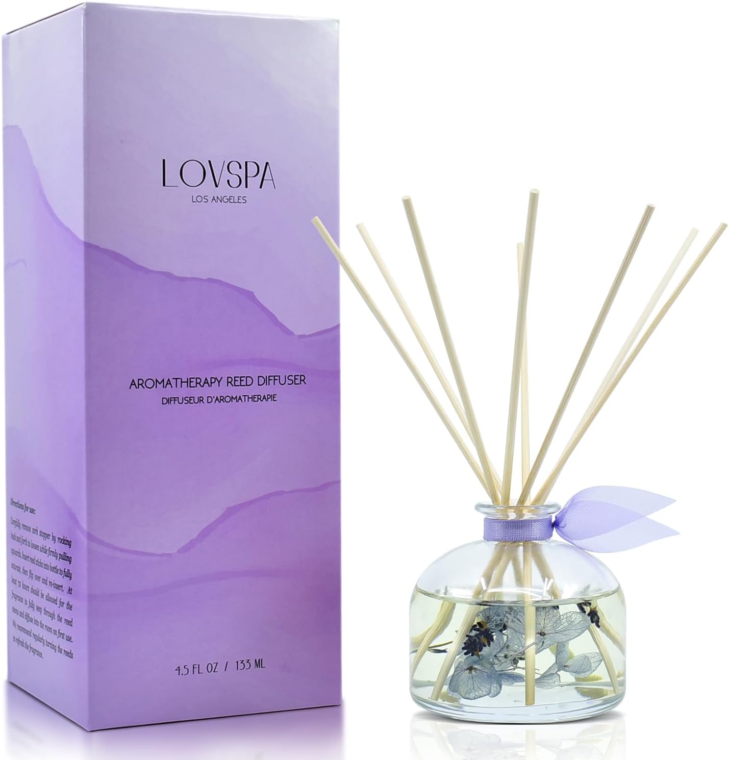 LOVSPA Eucalyptus Essential Oil Reed Diffuser Gift Set | Revive | Fresh Eucalyptus, Sage, Citrus, Bamboo & Mint | Great Aromatherapy Gift for Mom, Dad, Grandma or Aunt