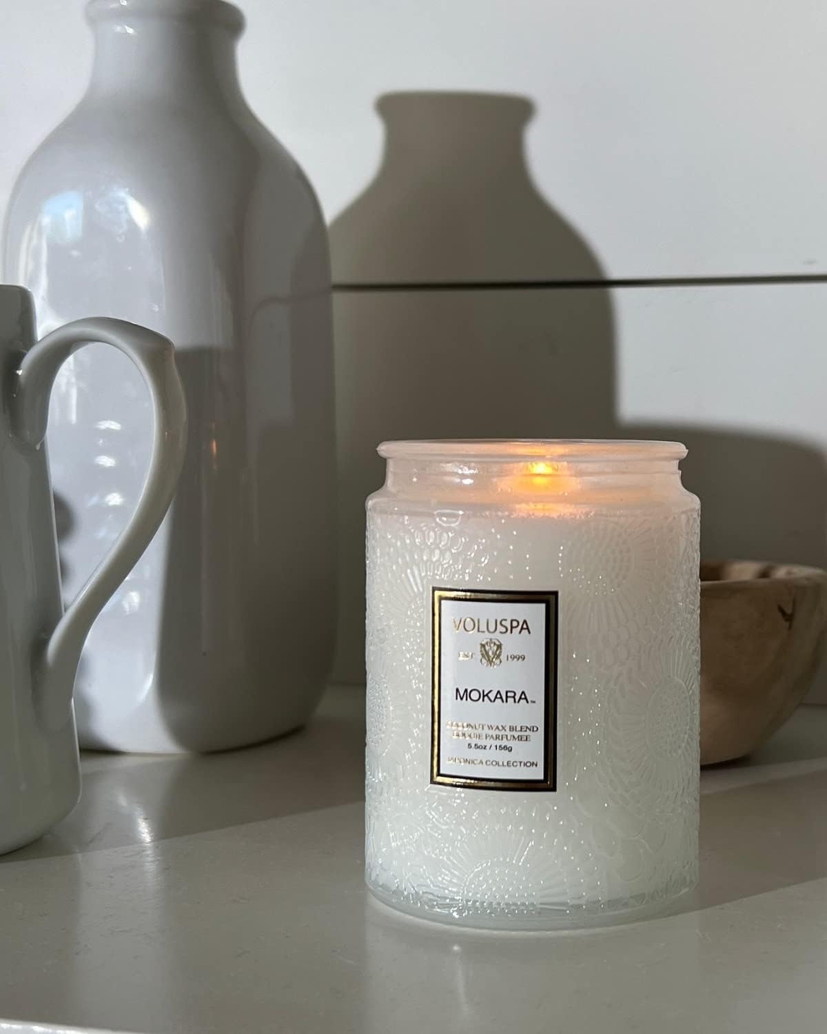 Voluspa Goji Tarocco Orange, Large Candle Jar, 18 oz, 100 Hour Burn Time, All Natural Wicks and Coconut Wax for Clean Burning, Vegan, Poured in the USA