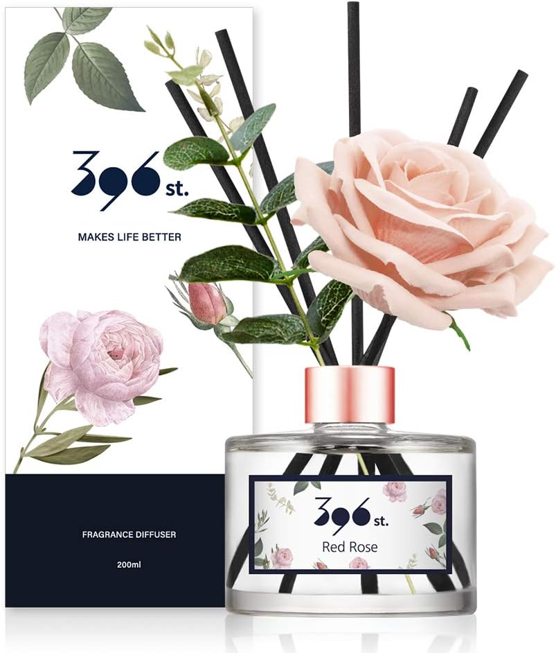 396 st. Rose Flower Reed Diffuser, Red Rose (Also Known as Rose Perfume) / Reed Diffuser Sets, Scentsy Home Fragrance, Scented Oils, Home & Bathroom Décor