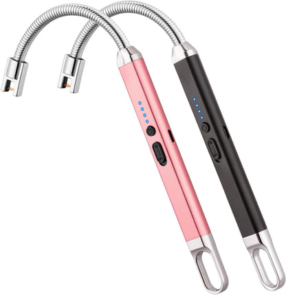 MEIRUBY Electric Candle Lighter - Stocking Stuffers for Adults Women Men Wife Nana, USB Arc Rechargeable Windproof Long Lighter for Candle, Birthday for Women Men Mom Wife Sister Nana