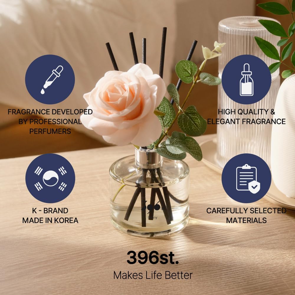 396 st. Rose Flower Reed Diffuser, Red Rose (Also Known as Rose Perfume) / Reed Diffuser Sets, Scentsy Home Fragrance, Scented Oils, Home & Bathroom Décor