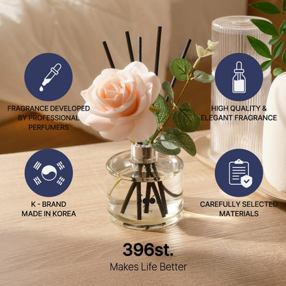 396 st. Rose Flower Reed Diffuser, Red Rose (Also Known as Rose Perfume) / Reed Diffuser Sets, Scentsy Home Fragrance, Scented Oils, Home & Bathroom Décor