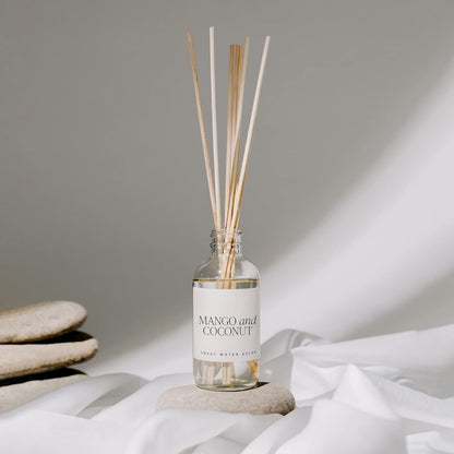 Sweet Water Decor Salt & Sea Reed Diffuser Set - Sea Salt Citrus & Musk Amber Scent Diffuser - Reed Diffusers for Home with Long Lasting Fragrance - Non-Toxic Oil Reed Diffuser - Made in the USA