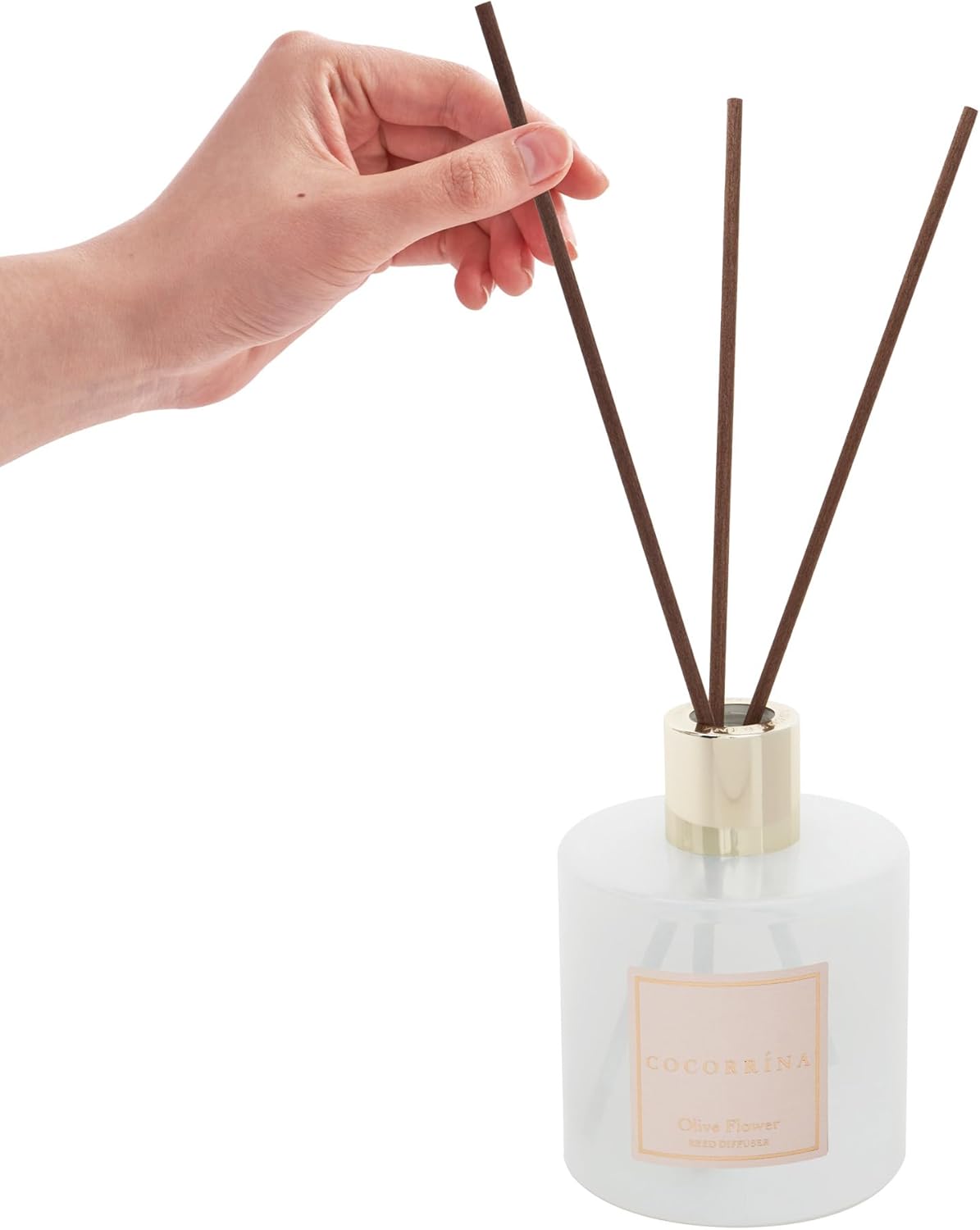 COCORRÍNA Reed Diffuser Set, Clean Linen Scented Diffuser with Sticks Home Fragrance Reed Diffuser for Bathroom Shelf Decor