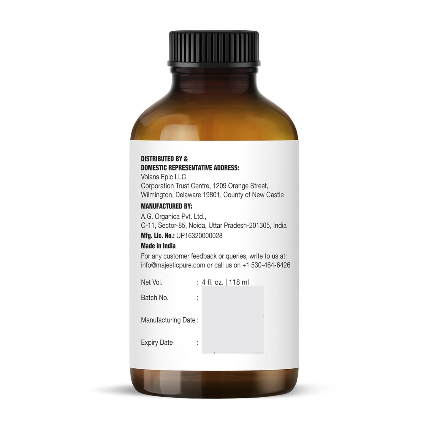 MAJESTIC PURE Lemongrass Essential Oil | 100% Pure and Natural Lemongrass Oil | Premium Grade Essential Oils for Hair Care, Home Diffusers, Skin, Aromatherapy, Massage and Humidifiers | 4 Fl Oz
