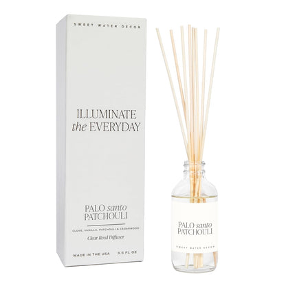 Sweet Water Decor Salt & Sea Reed Diffuser Set - Sea Salt Citrus & Musk Amber Scent Diffuser - Reed Diffusers for Home with Long Lasting Fragrance - Non-Toxic Oil Reed Diffuser - Made in the USA