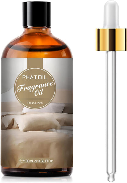 PHATOIL 3.38 FL.OZ Coconut & Vanilla Fragrance Oils for Aromatherapy, Essential Oils for Diffusers for Home, Perfect for Diffuser, Yoga, DIY Candle and Soap Making - 100ml