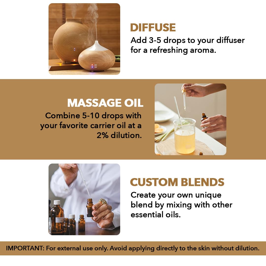 MAJESTIC PURE Frankincense Essential Oil | 100% Pure and Natural Frankincense Oil | Premium Grade Essential Oils for Hair Care, Home Diffusers, Skin, Aromatherapy, Massage and Humidifiers | 4 Fl Oz